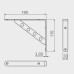 Консоль метал LOFT RINGS WHITE 190*30*170 біла (1 шт.)