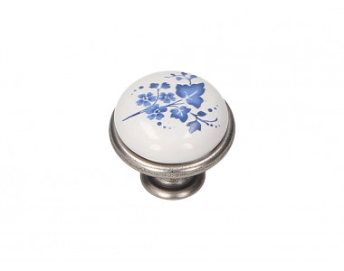 Ручка кнопка Gamet GP19-GA011-WHT-16 патинований нікель