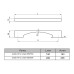 Ручка скоба Virno Lines 655/256 Soft Touch білий