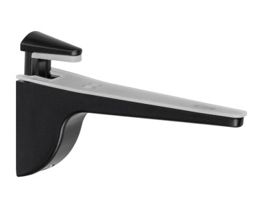 Кріплення для скляної полиці GIFF Ibis L=130 H=65 (15кг) чорний
