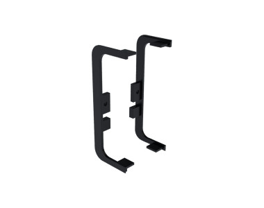 Заглушка профіль GOLA C пластик, чорний матовий (комплект 2 шт.) Linken System