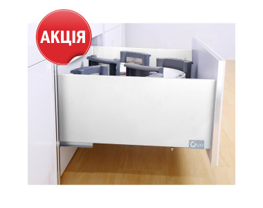Ящик висувний FlatBox L=400 H=199 білий (GIFF) (АКЦІЯ)