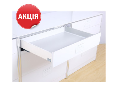 Ящик висувний FlatBox L=550 H=84 білий (GIFF) (АКЦІЯ)