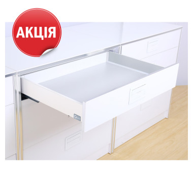 Ящик висувний FlatBox L=550 H=84 білий (GIFF) (АКЦІЯ)