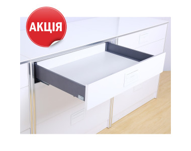 Ящик висувний FlatBox L=550 H=84 графіт (GIFF) (АКЦІЯ)