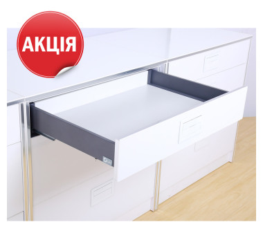 Ящик висувний FlatBox L=550 H=84 графіт (GIFF) (АКЦІЯ)