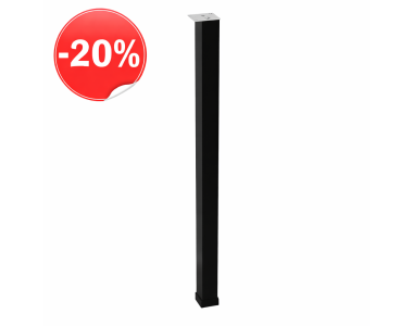 Опора регульована квадратна 40*40*710 чорний матовий (РОЗПРОДАЖ)