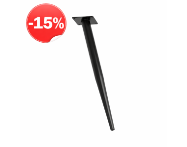 Опора нерегульована конічна GIFF Ancona H=400 чорний матовий (РОЗПРОДАЖ)