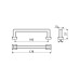 РУЧКА СКОБА GAMET UR47-0160-LPM30 ЧОРНИЙ